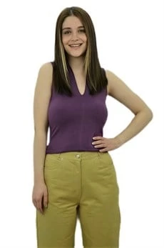 Derin V Yaka Mor Bayan Atlet - Resim 2