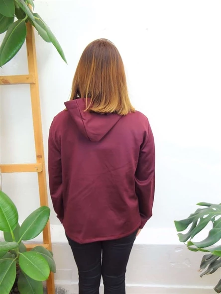 Bordo Sweatshirt - Resim 2