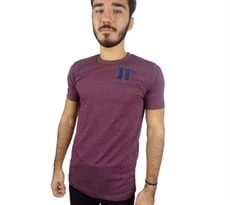 11 Baskılı Mürdüm T-shirt