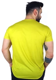 Sarı Basic T-Shirt - 4