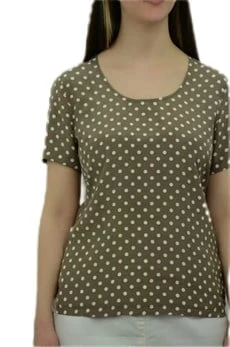 Puantiyeli Yeşil T-Shirt - 2