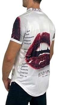 Baskılı Spor Beyaz T-shirt - 5