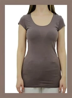 Toprak Renk Krep T-Shirt - 5