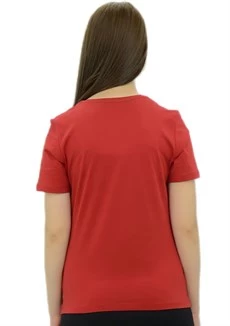 Zebra Baskılı Kırmızı T-Shirt - 2