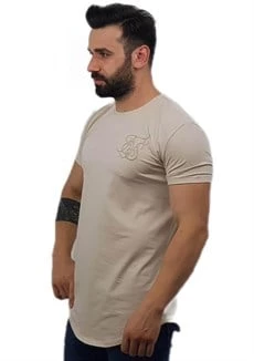 Nakışlı Erkek Tişört - Camel - 2