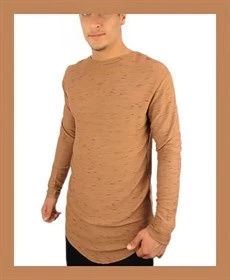 Camel Siyah Geçişli Erkek T-shirt - 1