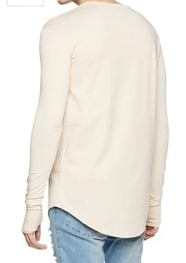 Oval Kesim Erkek Sweatshirt - Resim 4