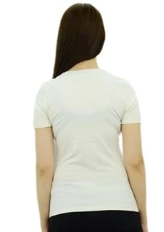 Zebra Baskılı Krem T-Shirt - 4