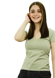 V Yaka Açık Yeşil T-Shirt - 4