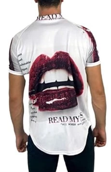 Baskılı Spor Beyaz T-shirt - 3