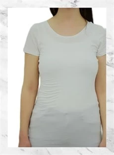 Beyaz Uzun T-Shirt - 4