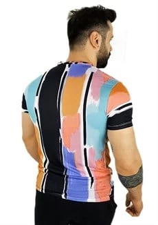 Karışık Desenli T-Shirt - 3