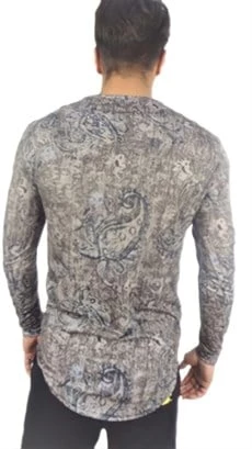 Otantik Desenli T-shirt 10135 - Resim 2