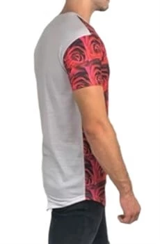 Önü Desenli Beyaz T-shirt - 5
