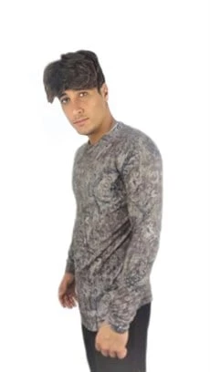 Otantik Desenli T-shirt 10135 - Resim 3