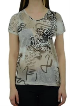 Desenli Toprak T-Shirt - 4