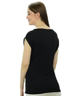 Siyah Yeşil T-Shirt - Resim 4