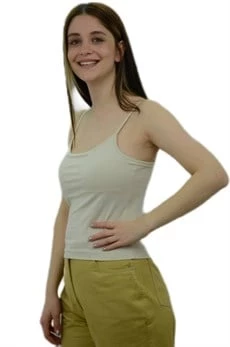 İp Askılı Bej Bayan Atlet - 2