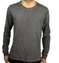 Asit Yıkamalı Erkek T-shirt Antrasit - 2