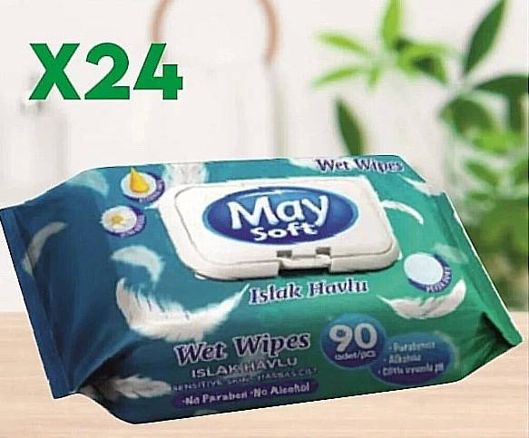 May Islak Havlu 90 Lı*24 Adet - 2