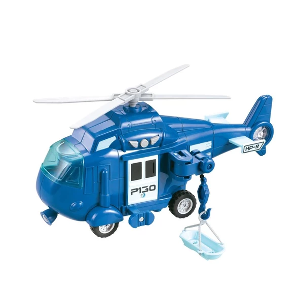 Vardem 1:20 Sürtmeli Sesli Işıklı Helikopter WY760 ABC - 6
