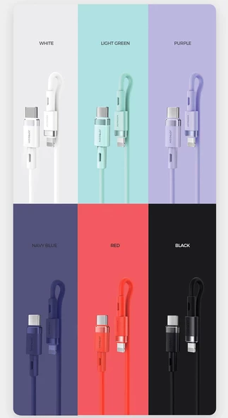 Joyroom Silikon 20W Type-C to Lightning Hızlı Şarj ve Data Kablosu 2.4A