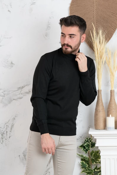 NEHİR BY FARUK ÜLKER YARIM BALIKÇI REGULAR FİT ERKEK TRİKO KAZAK - 7