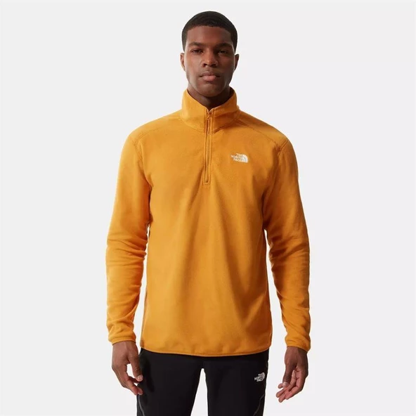 The North Face M 100 Glacıer 1/4 Zp Erkek Polar Sarı - 1