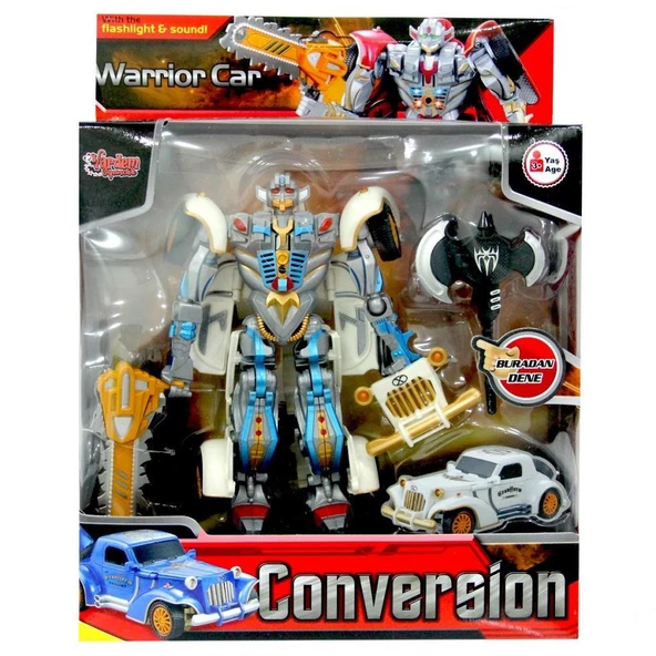 Vardem Conversion Işıklı Sesli Dönüşebilen Robot 668-1 2 - 6