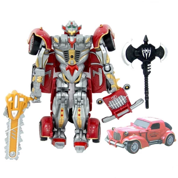 Vardem Conversion Işıklı Sesli Dönüşebilen Robot 668-1 2 - 2