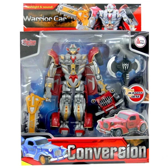 Vardem Conversion Işıklı Sesli Dönüşebilen Robot 668-1 2 - 8