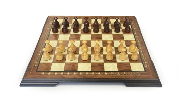 Helena Wood Art El Yapımı Ahşap Kızıl Dama Takımı 48 cm Kahve-50mm - 2