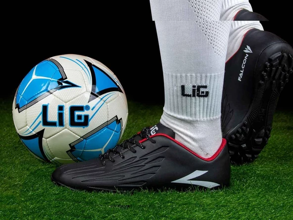 Lig Halı Saha Ayakkabısı Siyah 56 Falcon H - 8