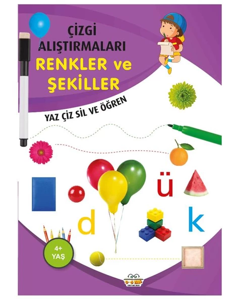 Çizgi Alıştırmaları Renkler ve Şekiller 0 6 Yaş Yayınları