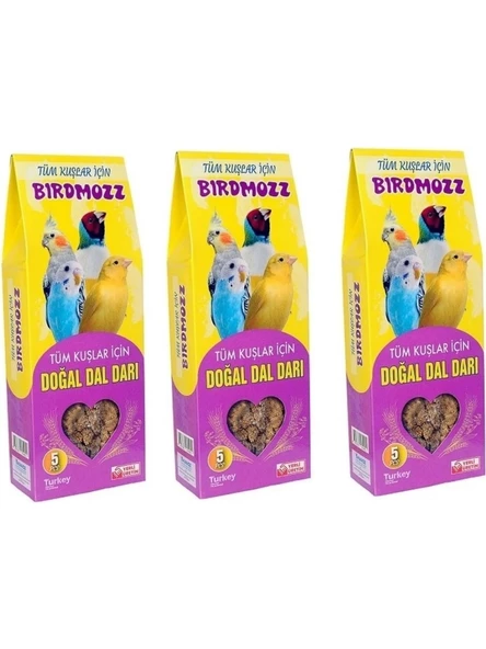 BirdMozz Doğal Kızıl Dal Darı 5li Paket 3 Adet