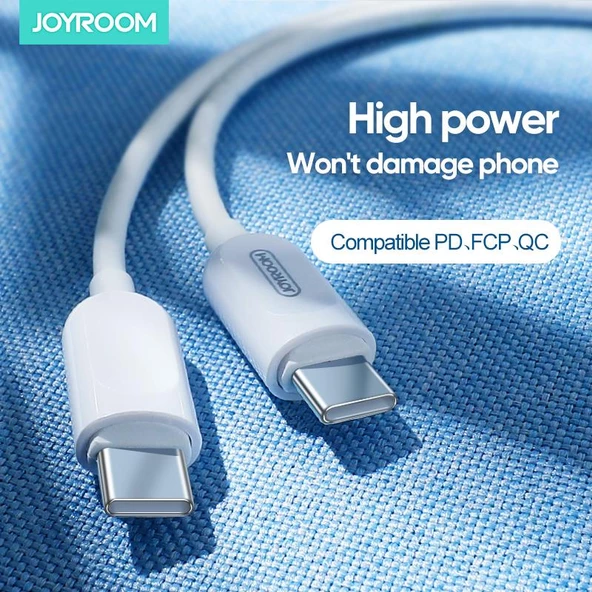 Joyroom S-M412 60W Type-C / Type-C Hızlı Şarj Kablosu 1m - 3