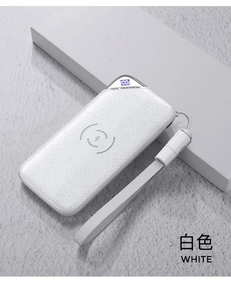 Joyroom D-M224 10000mAh Powerbank Kablolu ve Kablosuz Şarj Cihazı - 7