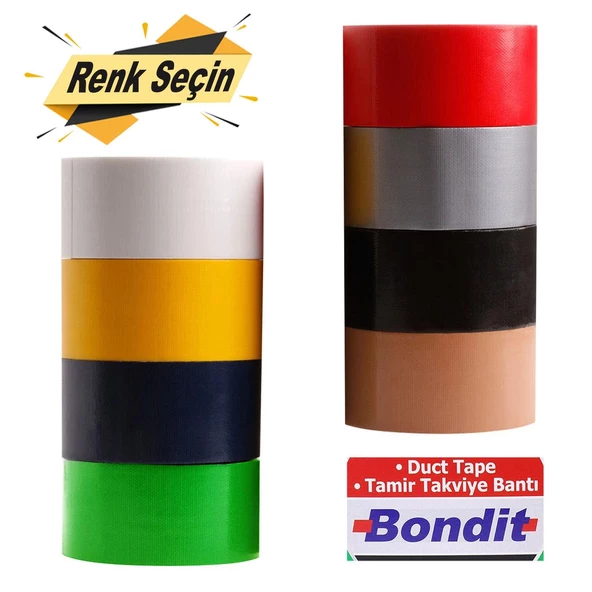 Tamir Bandı 48 mm x 10 Mt Duct Tape Takviye Bant (RENK SEÇİN)