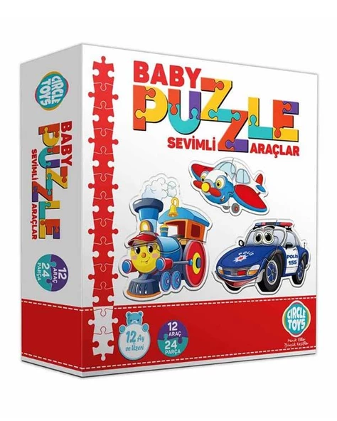 Circle Toys Baby Puzzle Sevimli Araçlar