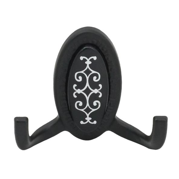 Seçil Vestiyer Duvar Askısı Dolap Elbise Askılığı Siyah Metal Askı (4 ADET) - 4