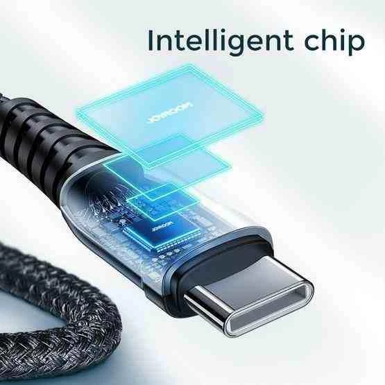 Joyroom S-1230K1 60W Type-C to Type-C Örgülü Hızlı Şarj Kablosu, 1.2m - Resim 2