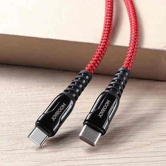 Joyroom S-1230K1 60W Type-C to Type-C Örgülü Hızlı Şarj Kablosu, 1.2m - Resim 8