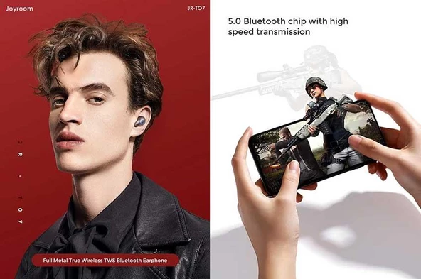 Joyroom JR-T07 Metal Kablosuz TWS Bluetooth Kulaklık - 10
