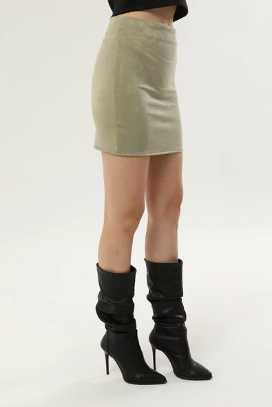 DRR Moda Scuba Kumaş Kısa Etek - 3