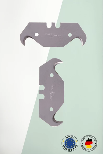 Lutz Blades Kancalı 10 Adet Maket Bıçağı Yedeği - 2