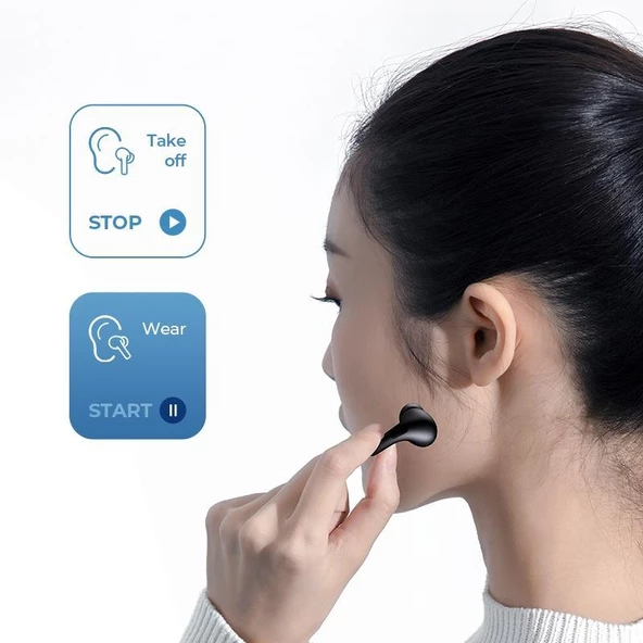 Joyroom JR-T03S Pro ANC Bluetooth 5.0 TWS İkili Kablosuz Kulaklık - 5