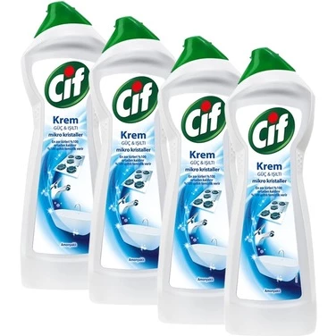 Cif Krem Amonyaklı 750 ml x 4'lü