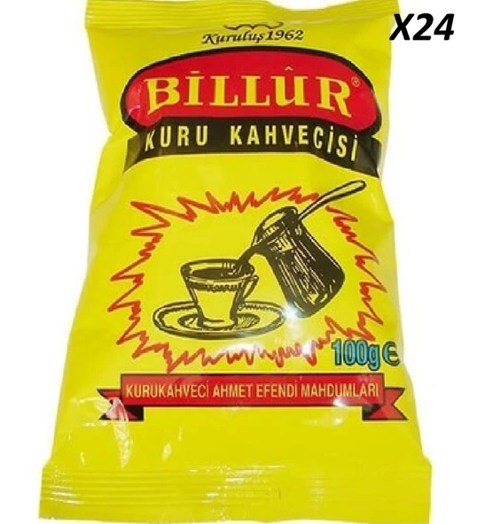 Billur Paket Türk Kahvesi 100 gr 24'lü