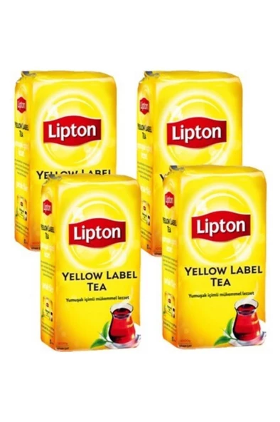 Lipton Yellow Label Dökme Siyah Çay 1000 gr x 4 Adet - 2