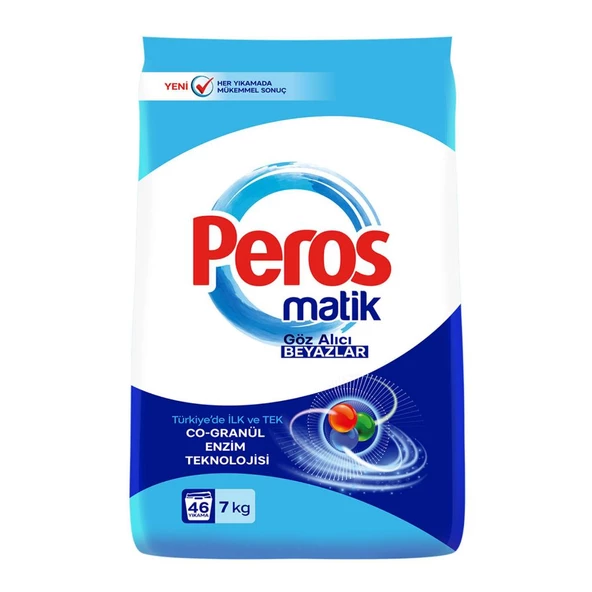 Peros Matik Göz Alıcı Beyazlar 7 kg Toz Deterjan